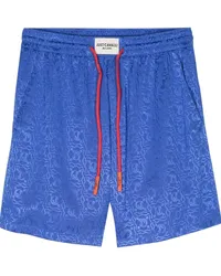 Just Cavalli Joggingshorts mit Jacquard-Logo Blau