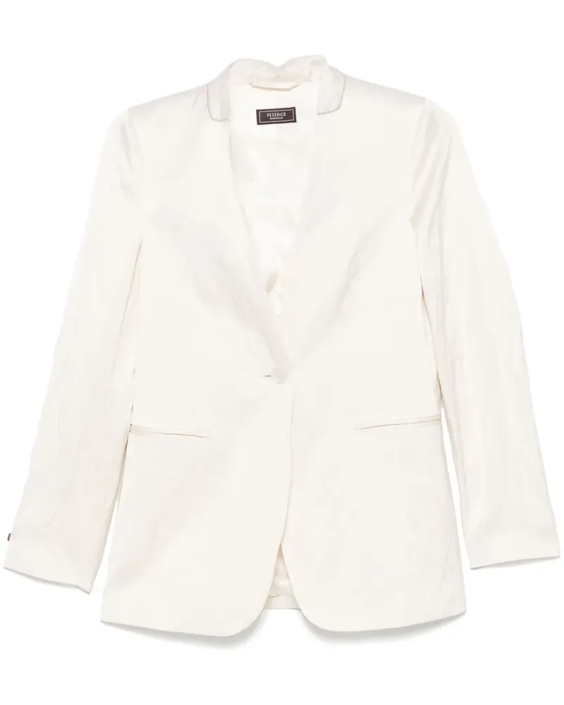 Peserico Blazer aus Satin - Weiß Weiß