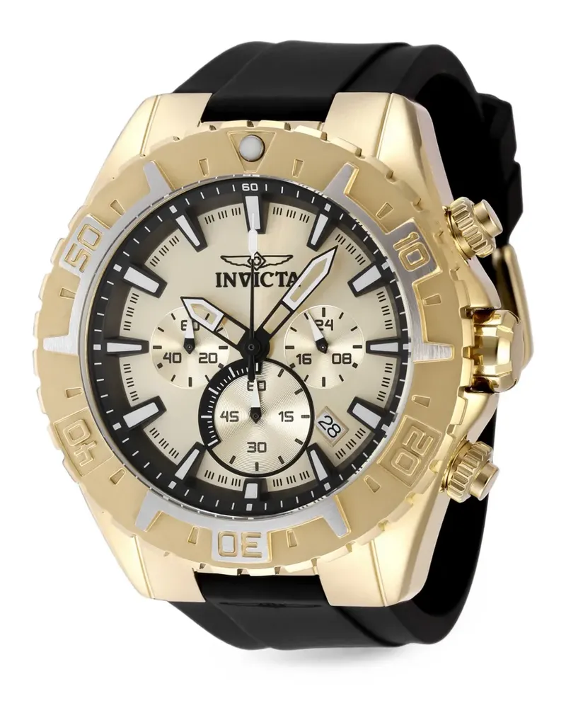 Invicta chronograph 49mm watch - Gold Gold