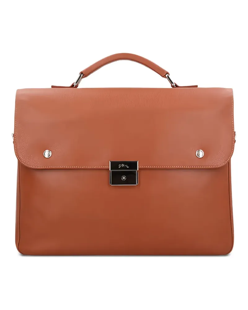 Longchamp Le Foulonne Aktentasche mit Henkel - Braun Braun