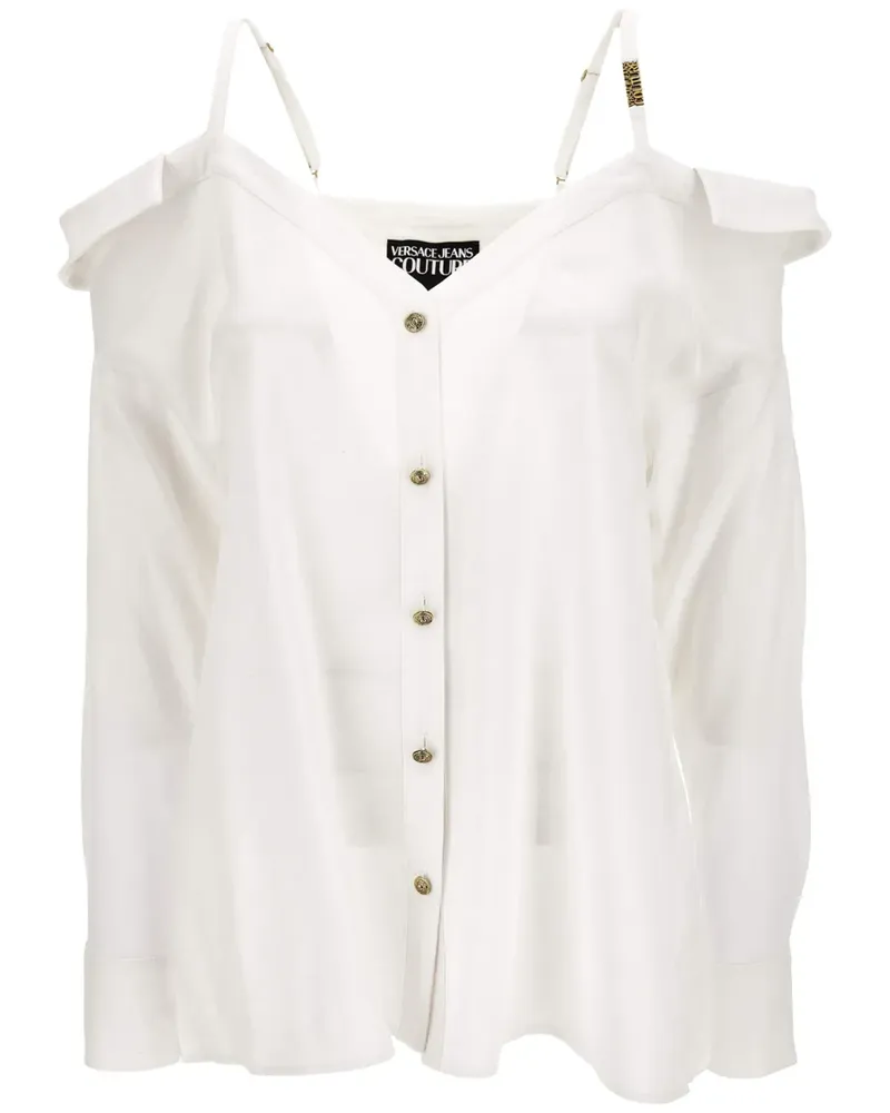 Versace Jeans Schulterfreie Bluse - Weiß Weiß
