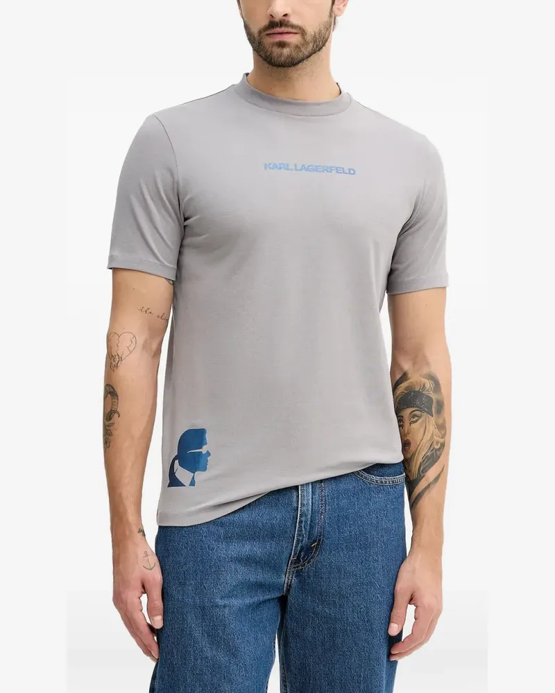 Karl Lagerfeld KL logo-print t-shirt - Grau Grau