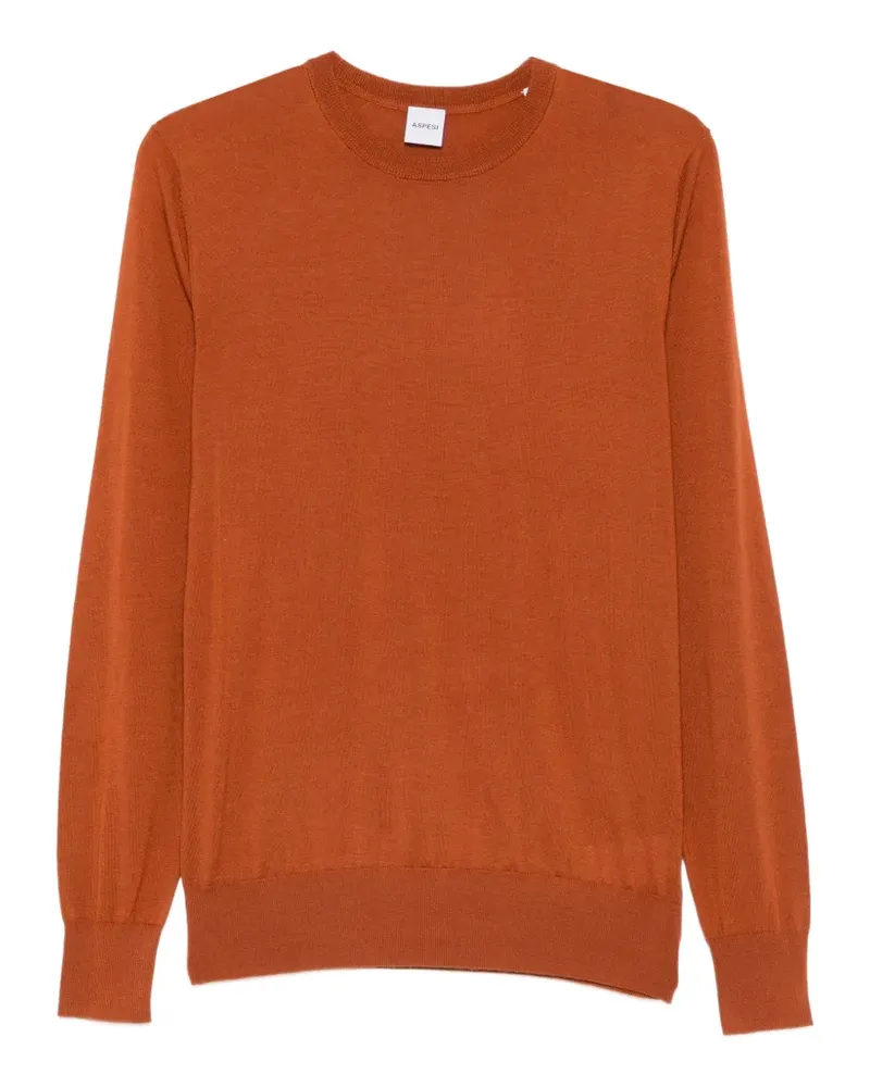 ASPESI Pullover mit rundem Ausschnitt - Orange Orange