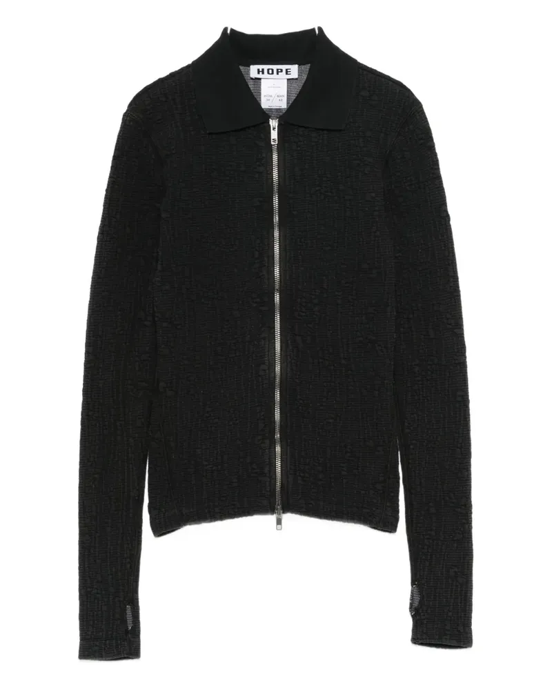 Hope Lyra Hemd mit Reißverschluss - Schwarz Schwarz