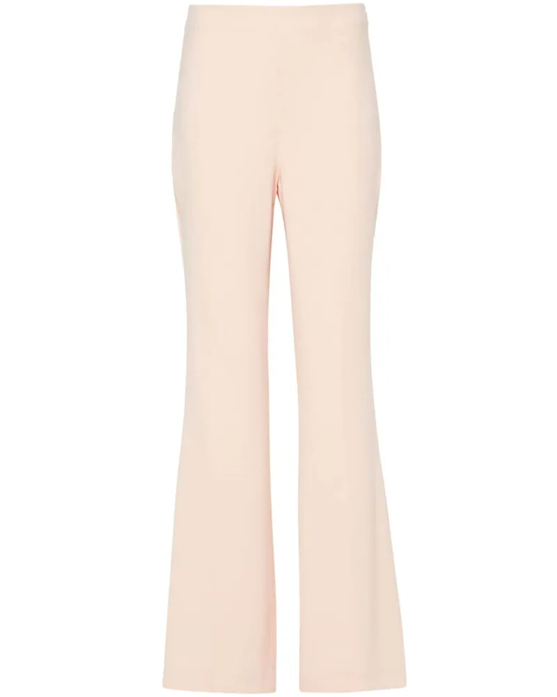 Twin-Set Ausgestellte Cady-Hose mit Logo-Schild - Rosa Rosa