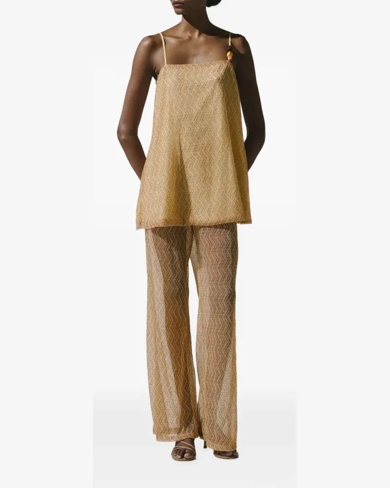 Baobab Collection Porto Bluse mit Perlen - Gelb Gelb
