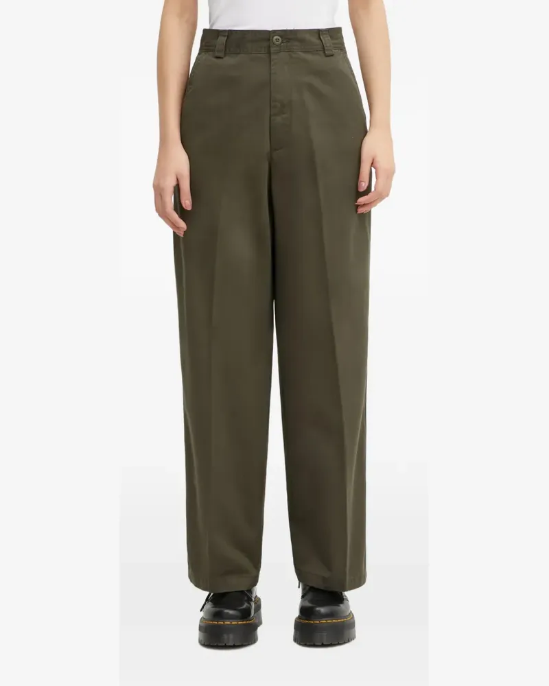 Carhartt WIP button logo-detail trousers - Grün Grün