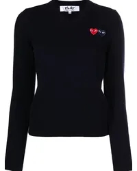 Comme des Garçons Pullover mit Herzmotiv Blau