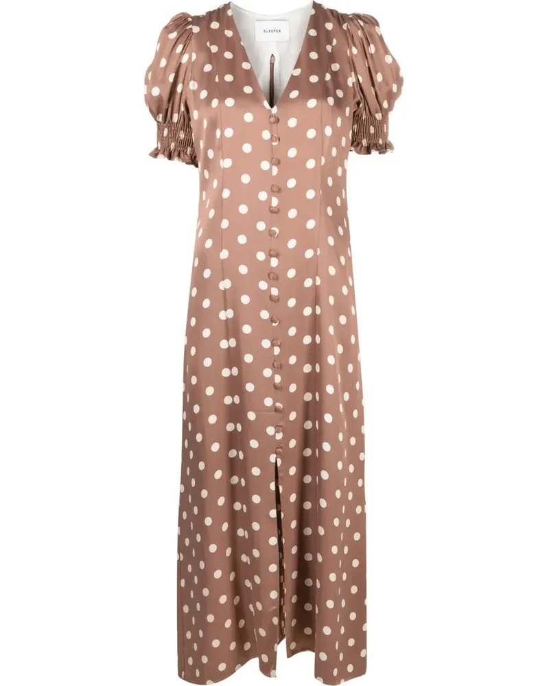 SLEEPER Bella Kleid - Braun Braun