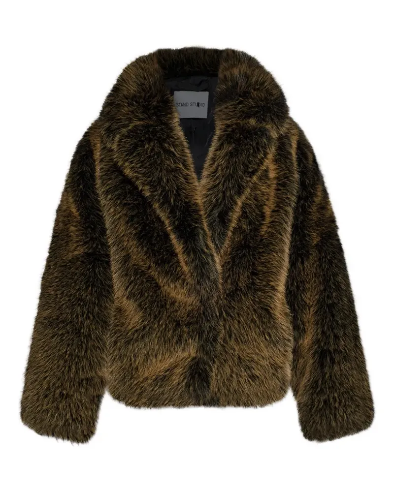 STAND Jacke aus Faux Fur - Braun Braun
