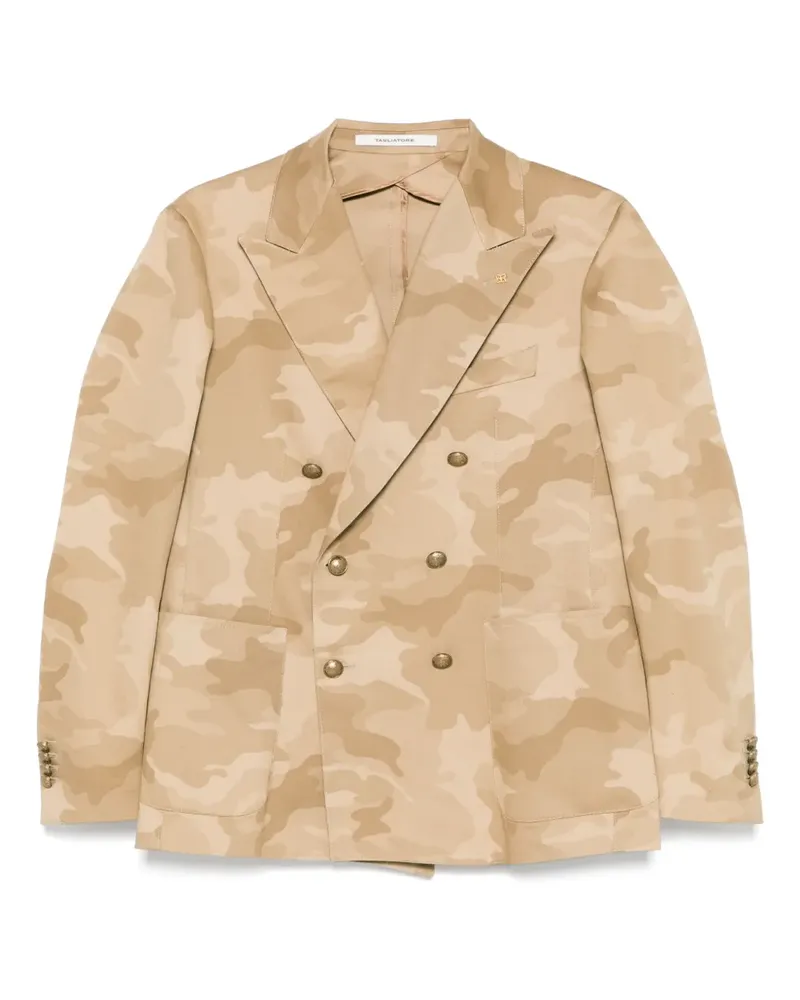 Tagliatore Sakko mit Camouflage-Print - Nude Nude