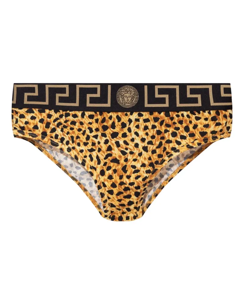 Versace Cheetah-print briefs - Gelb Gelb
