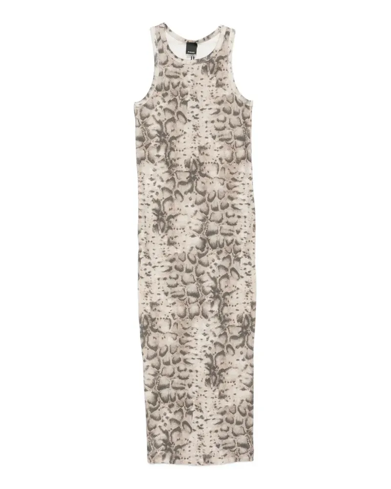 Pinko animal-print midi dress - Nude Nude