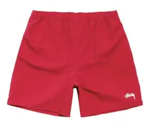 Badeshorts mit Logo-Print - Rosa