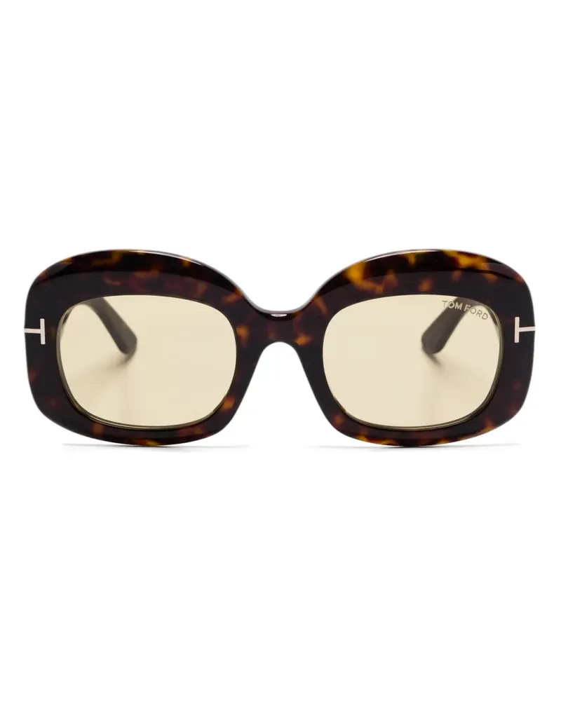 Tom Ford Sonnenbrille in Schildpattoptik - Braun Braun