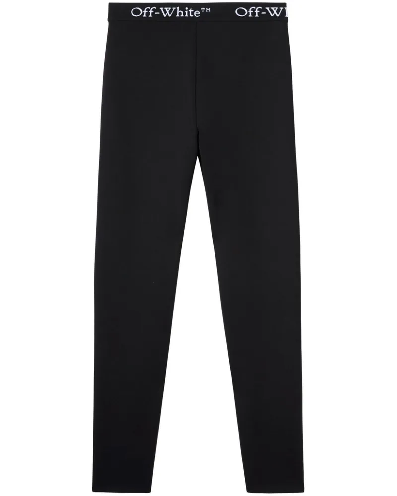 OFF-WHITE Leggings mit Logo-Bund - Schwarz Schwarz