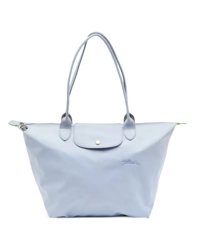 Longchamp Le Pliage Tote Bag mit Druckknopf - Blau Blau
