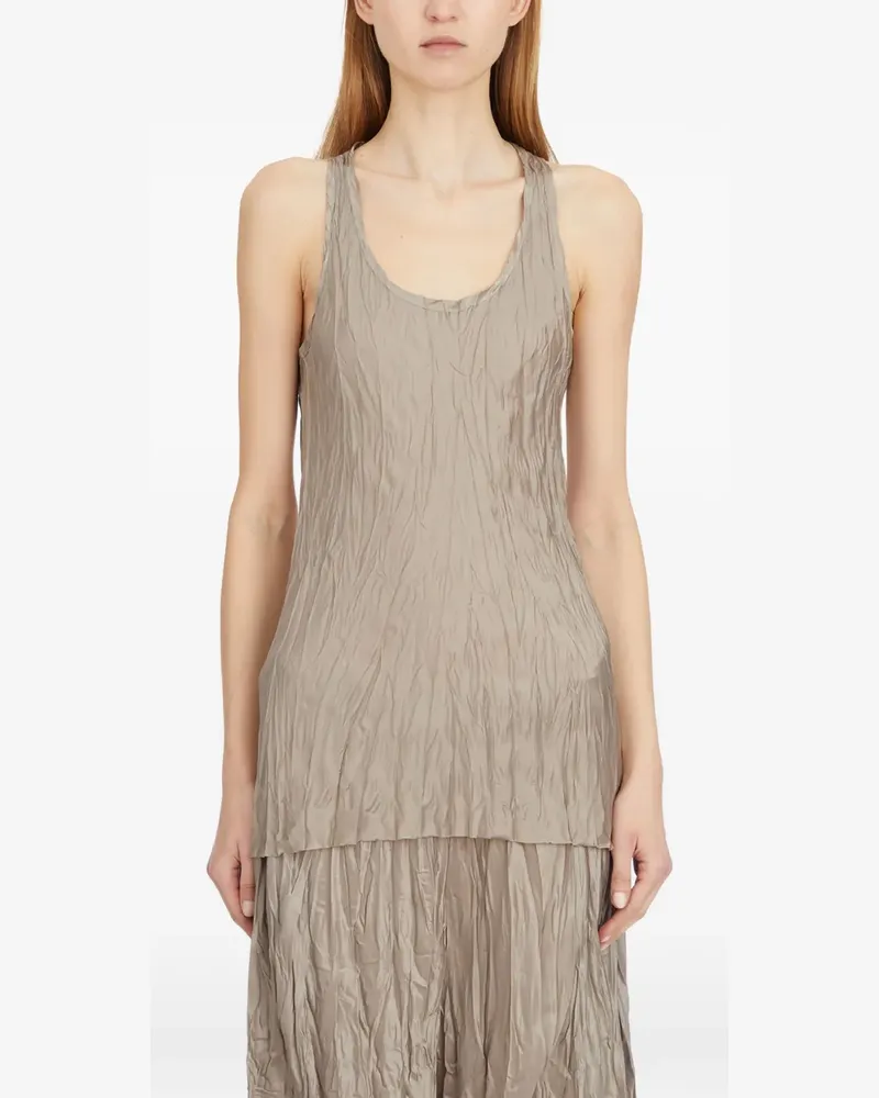 Masnada textured tank top - Nude Nude