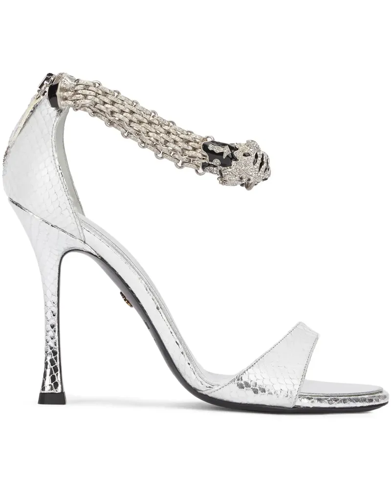 Roberto Cavalli Jewel Tigers Sandalen - Silber Silber