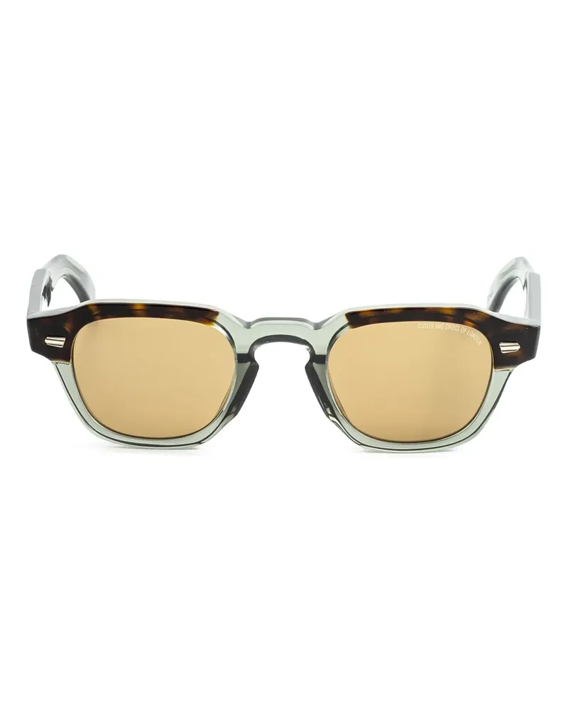 Cutler and Gross Sonnenbrille in Colour-Block-Optik - Braun Braun