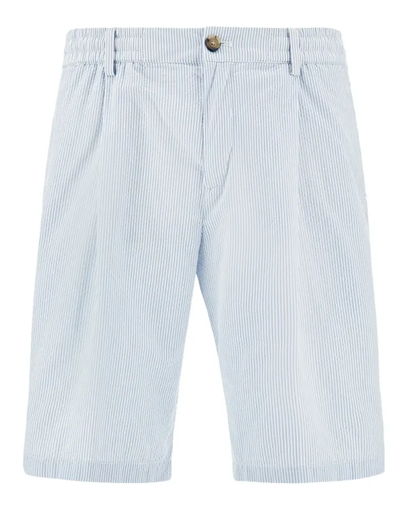 Paul & Shark striped seersucker shorts - Blau Blau