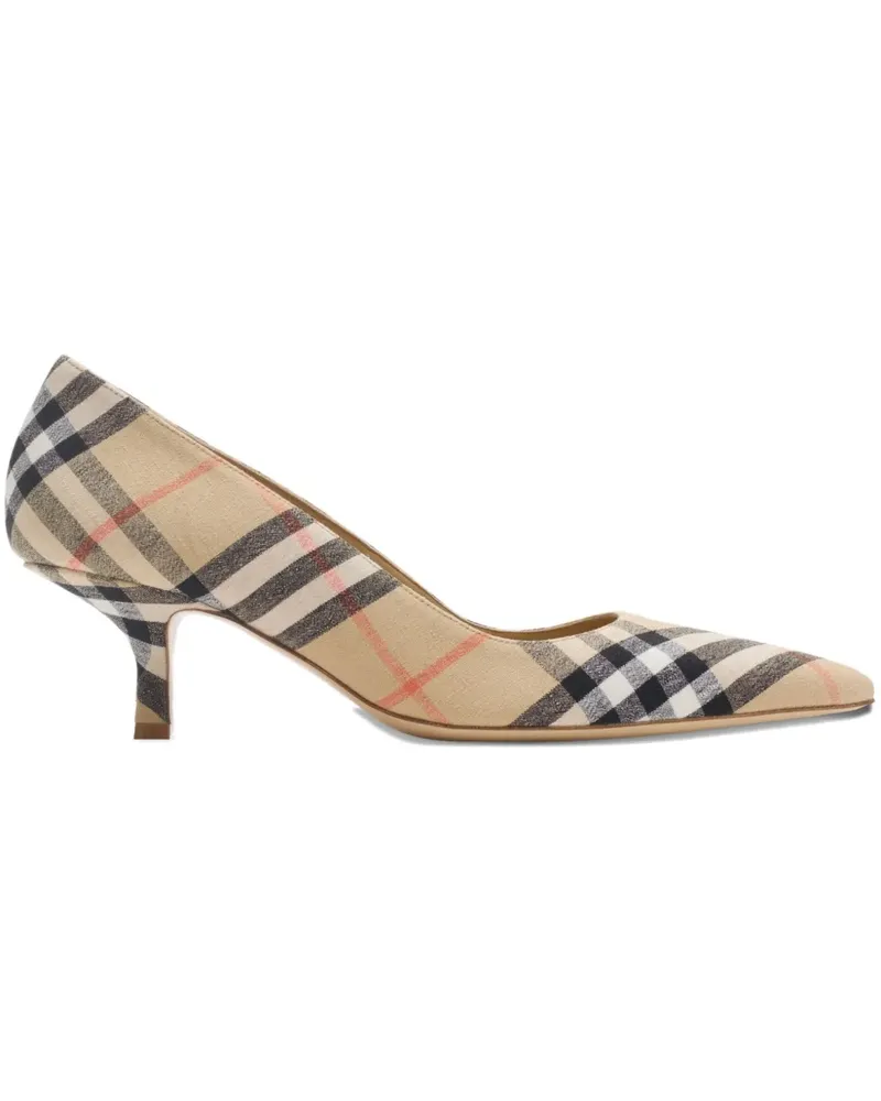 Burberry Check Dame Pumps 55mm - Nude Nude