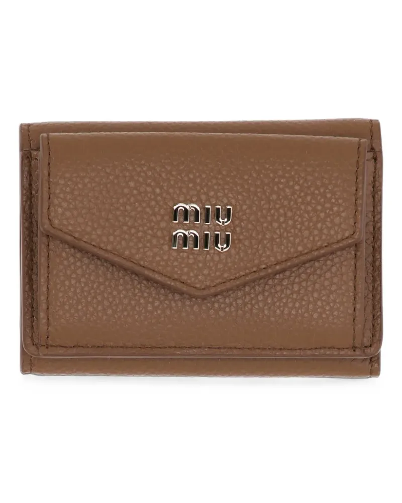 Miu Miu Kleines Portemonnaie - Braun Braun