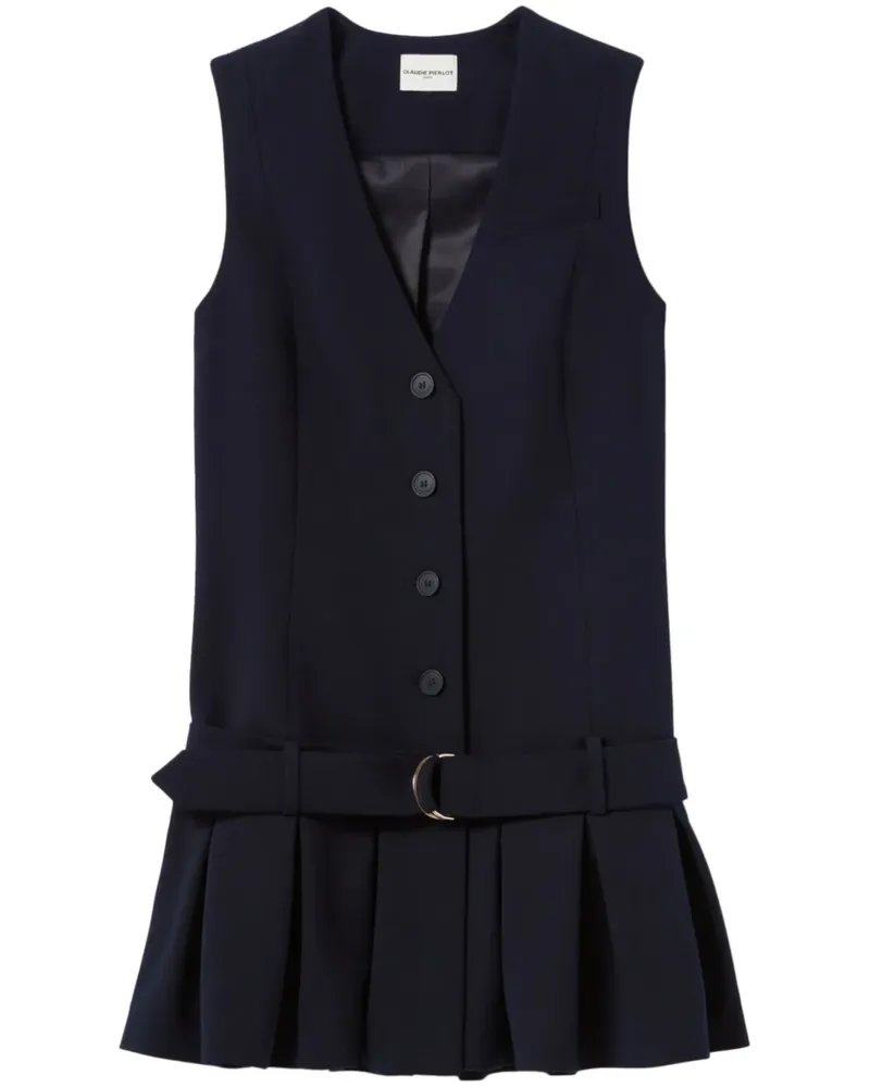 Claudie Pierlot Plissiertes Minikleid - Blau Blau