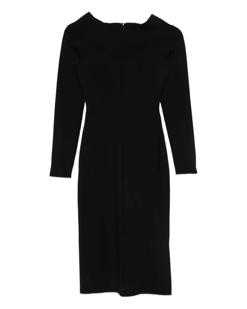 Stella McCartney Schulterfreies Midikleid - Schwarz Schwarz