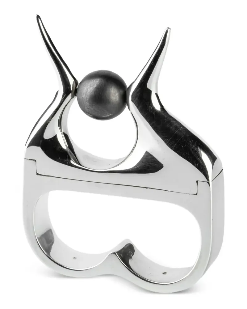 Parts Of Four sterling silver Double Plate ring - Silber Silber