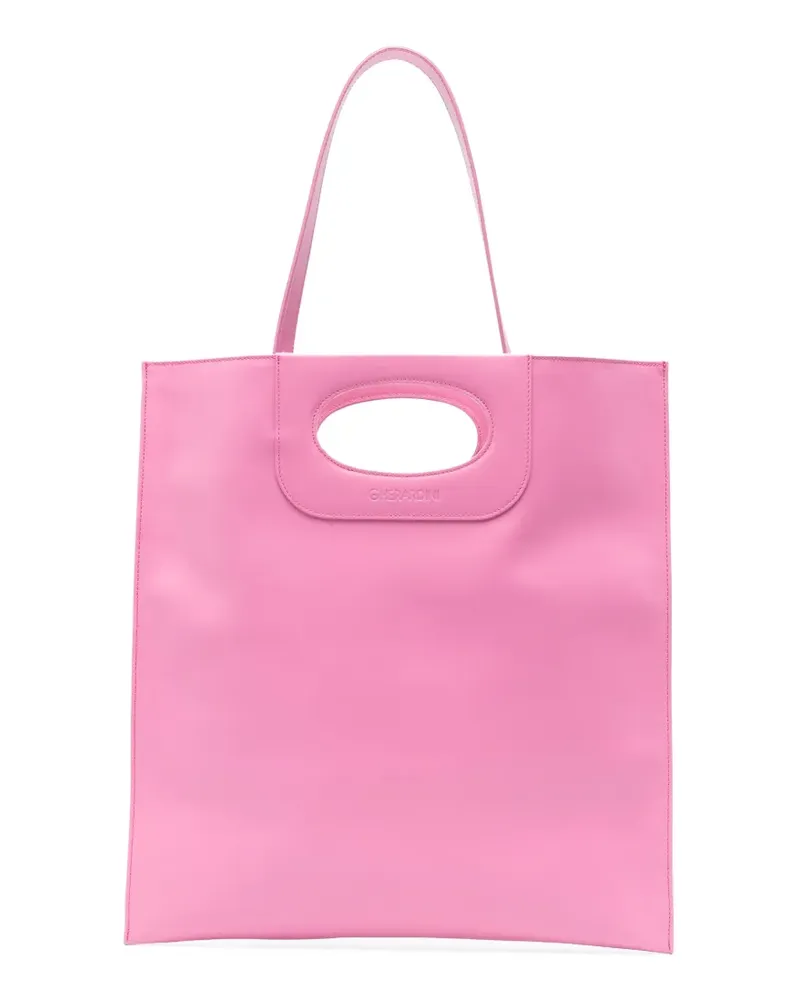 Gherardini Piattina Clutch mit Cut-Outs - Rosa Rosa