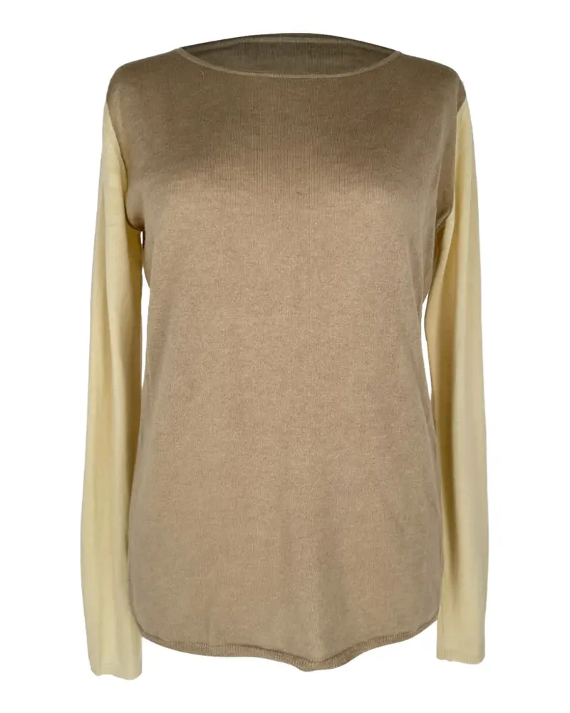 Max Mara Pullover in Blockfarbe - Braun Braun