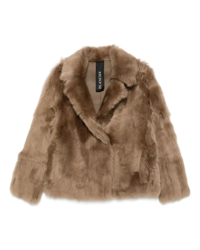 BLANCHA Jacke aus Faux Shearling - Braun Braun