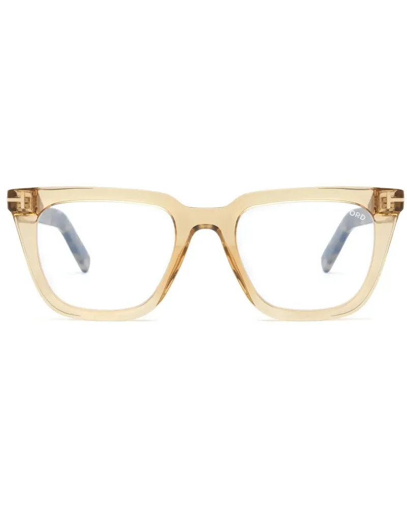Tom Ford Brille mit eckigem Gestell - Braun Braun