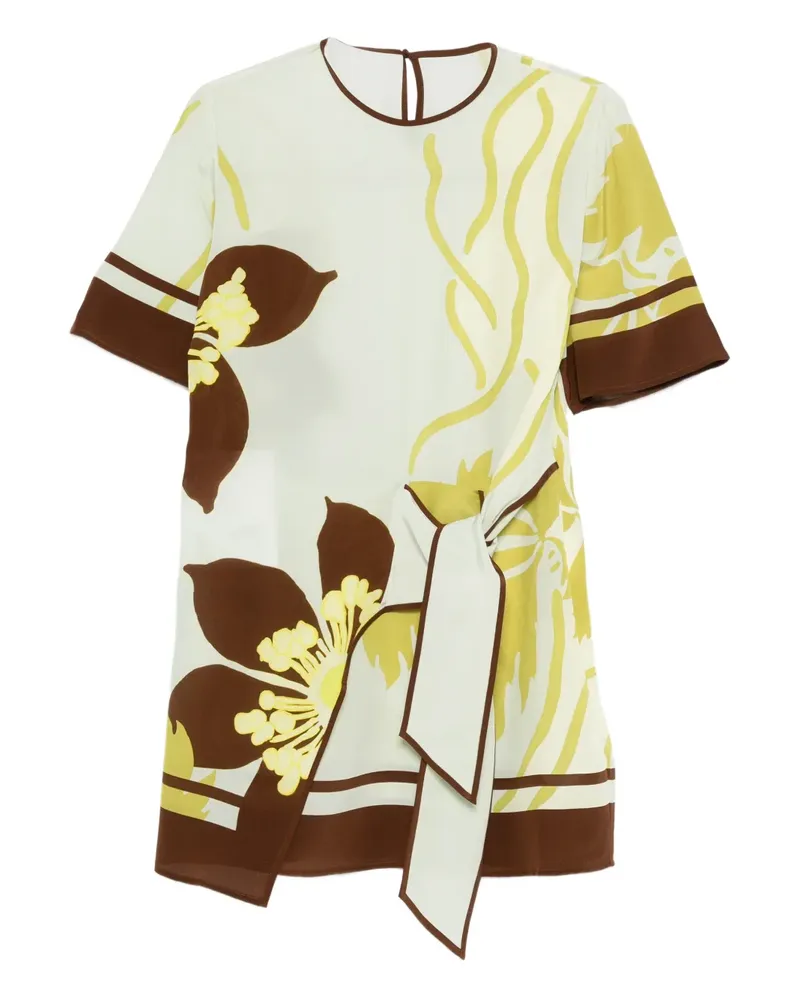 SIR Amaia Minikleid mit Blumen - Grün Grün