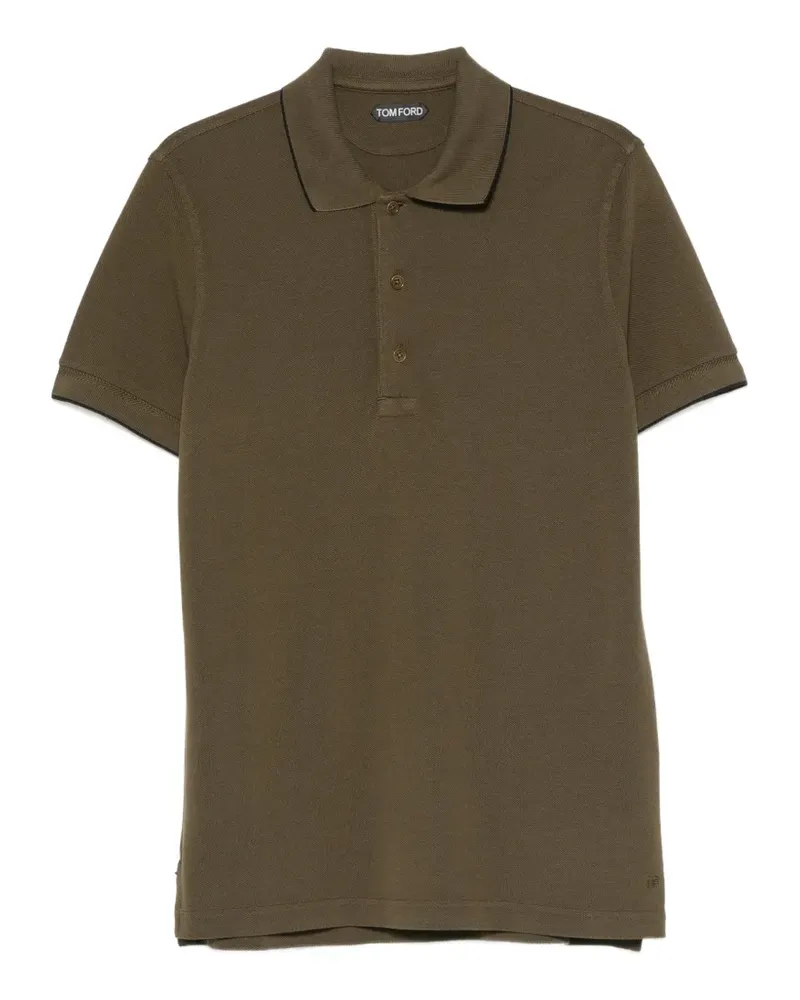 Tom Ford tipped-collar polo shirt - Grün Grün