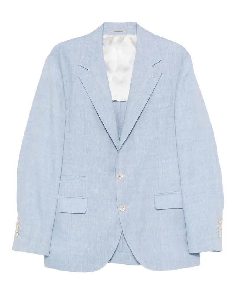 Brunello Cucinelli single-breasted blazer - Blau Blau