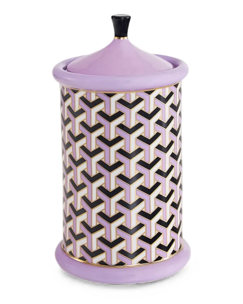 Jonathan Adler Versailles geometric-print canister - Violett Violett