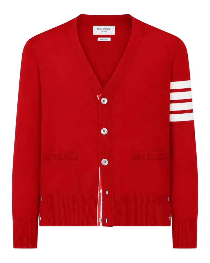 Thom Browne 4-Bar merino wool cardigan - Rot Rot