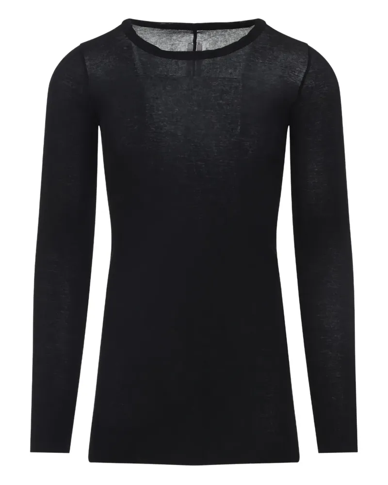 Rick Owens Forever Rib LS T-Shirt - Schwarz Schwarz