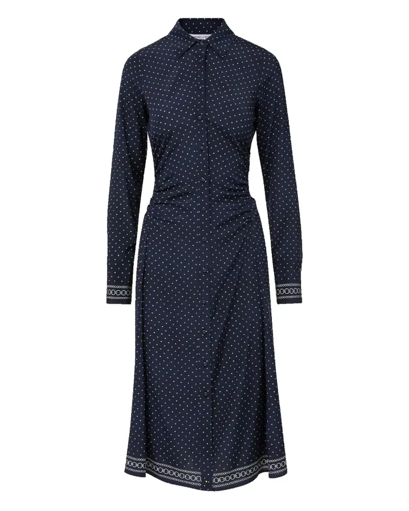 Veronica Beard Midikleid mit Polka Dots - Blau Blau