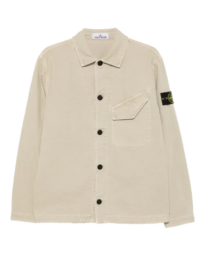 Stone Island Jacke mit Logo-Patch - Nude Nude