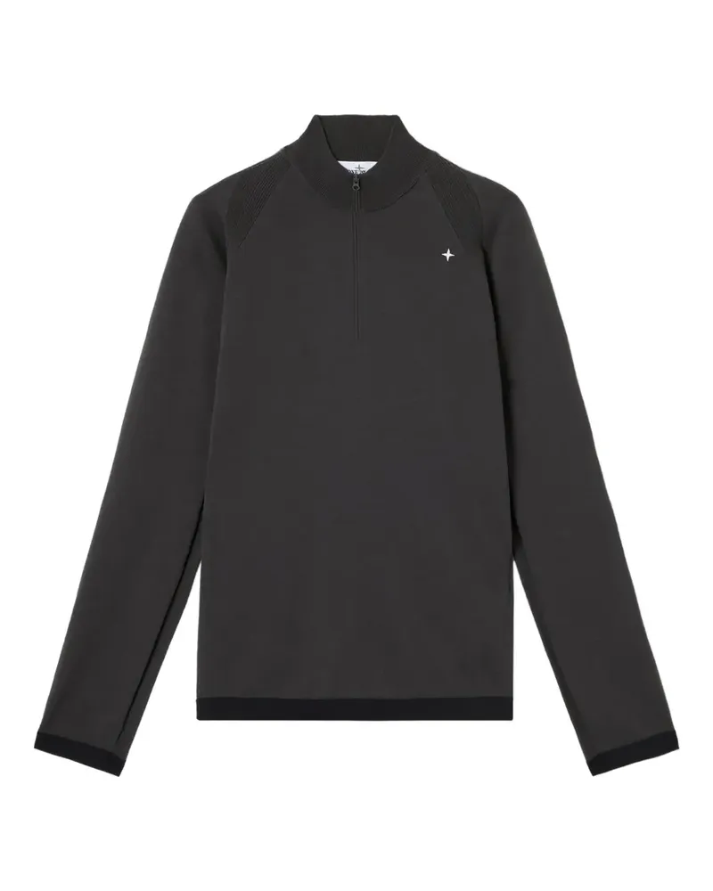 Stone Island Compass-badge half-zip sweatshirt - Grau Grau