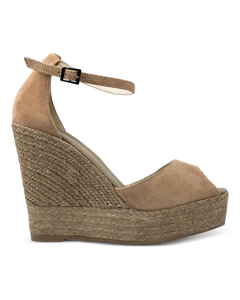 Espadrilles Sasha suede wedge  - Nude Nude