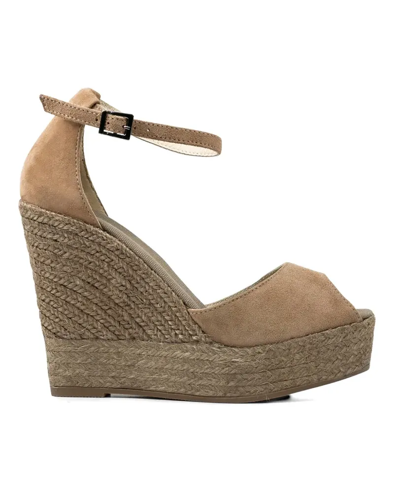 Espadrilles Sasha suede wedge  - Nude Nude