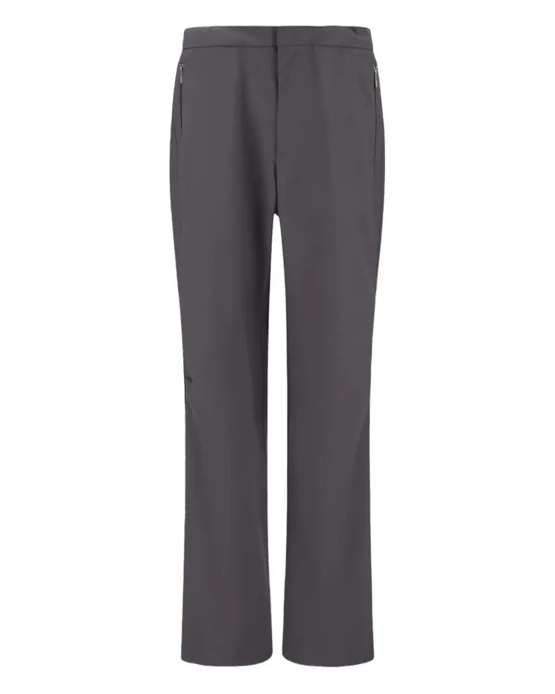 Herno Gerade Hose mit Reißverschlusstaschen - Grau Grau