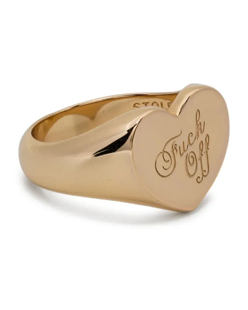 Stolen Girlfriends Club Warm Welcome Heart Ring - Gold Gold