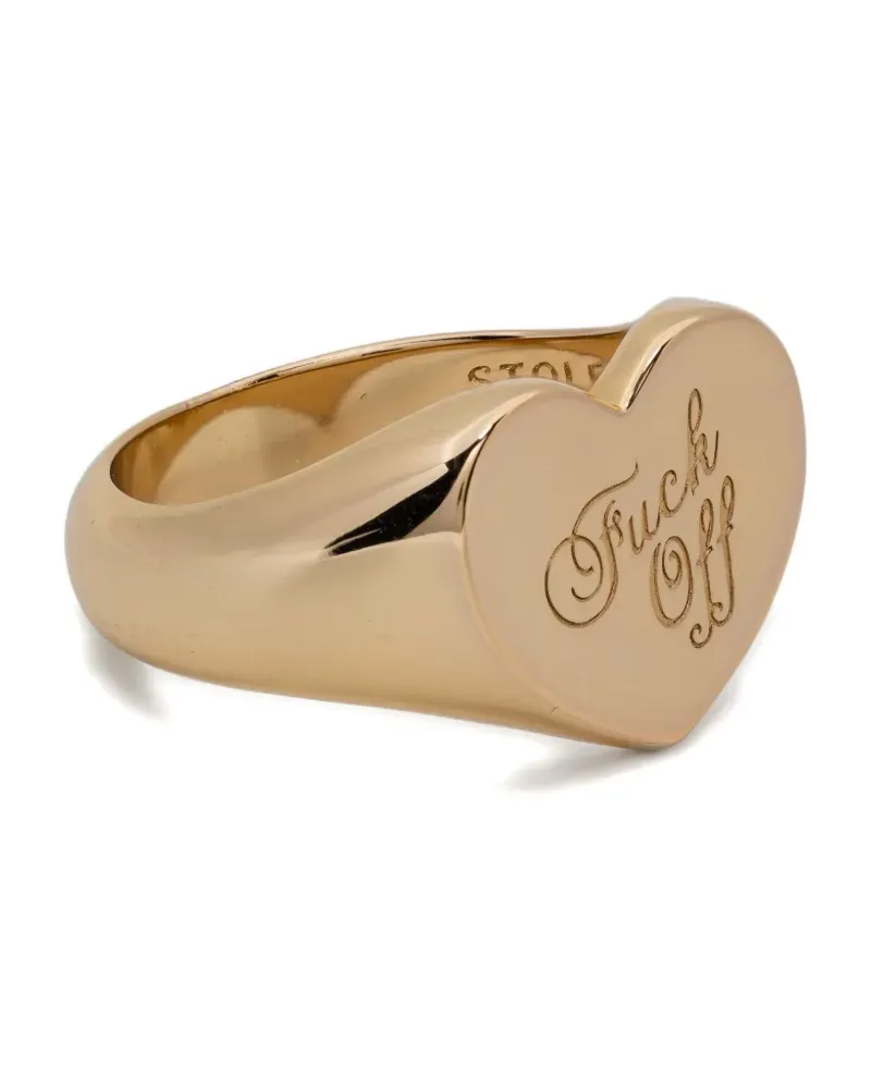 Stolen Girlfriends Club warm welcome heart ring - Gold Gold