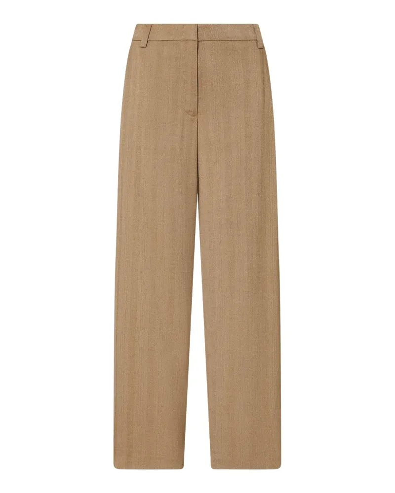 Liu Jo balloon pants in herringbone fabric - Nude Nude