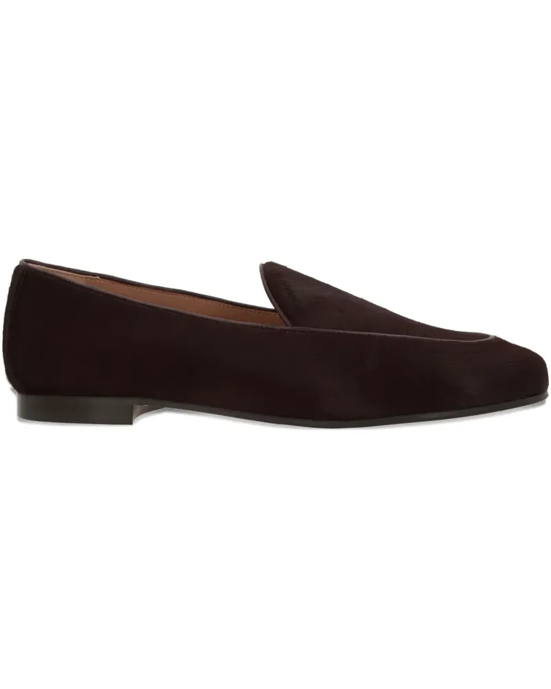 Aquazzura Loafer mit Kalbshaar - Braun Braun